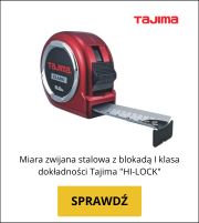 miara zwijana stlowa dwustronna biała/żółta z blokadą Tajima "Z-Lock"